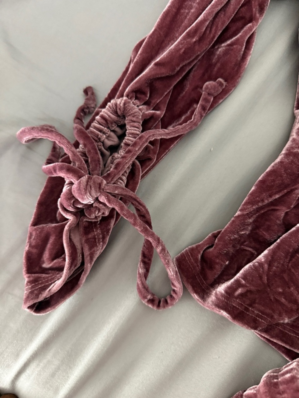 Fashion Nova Velvet Hooded Lounge Set - Dusty Rose - Picture 2 of 11